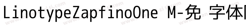 LinotypeZapfinoOne M字体转换